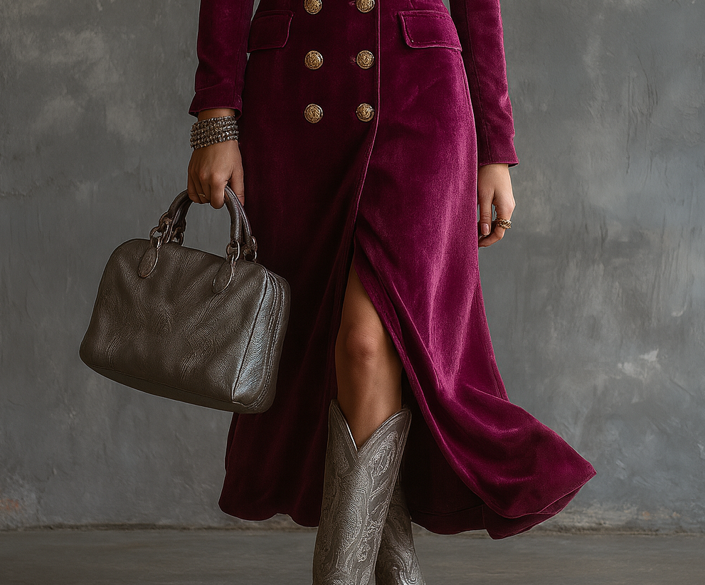 Ensemble blazer femme en velours