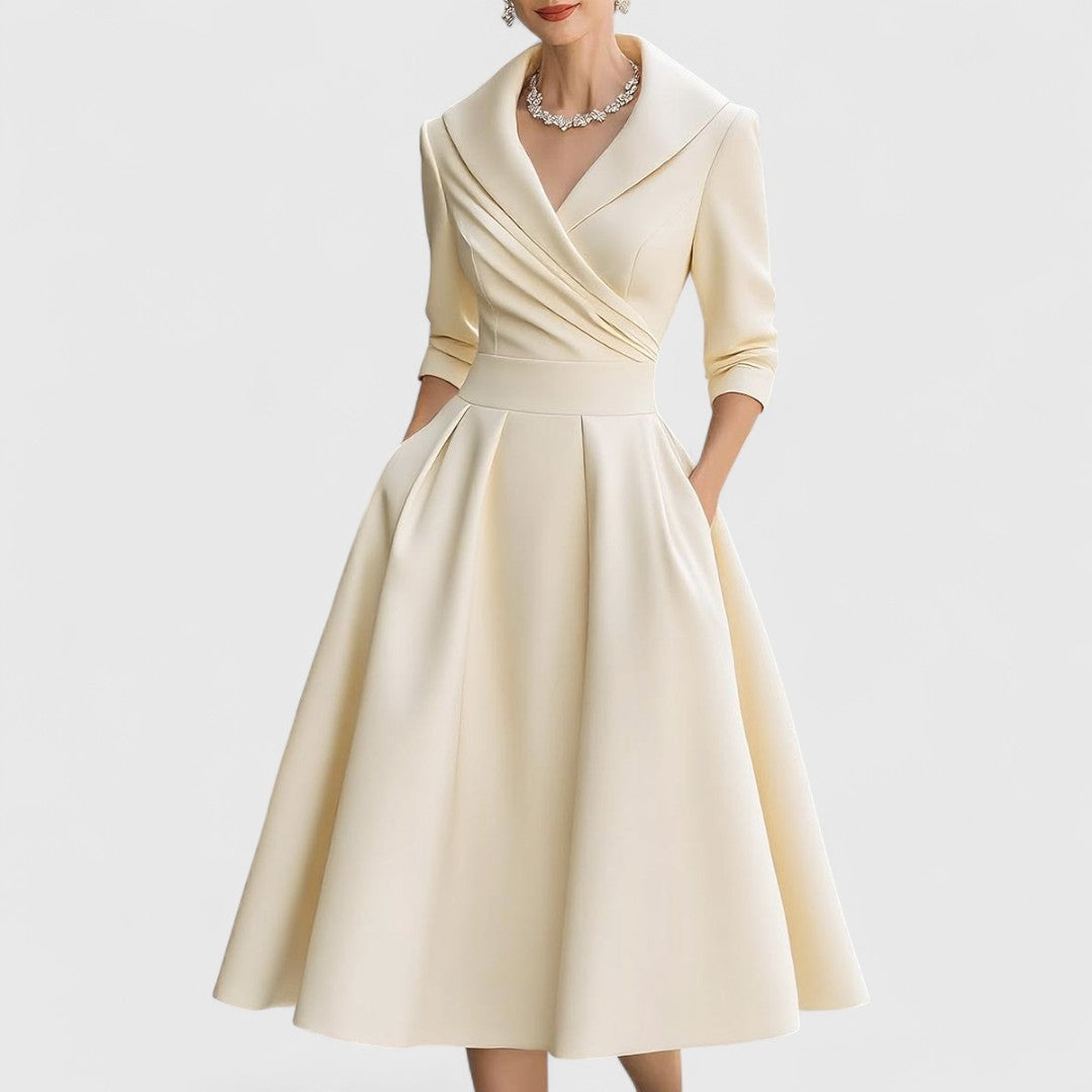 Women's Midi Dress V-neck