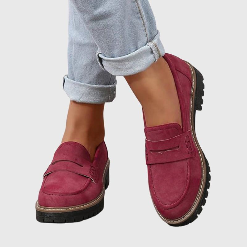 Mocassini da donna in suede