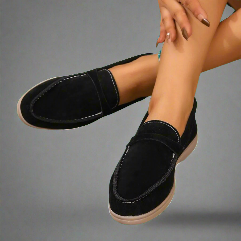 Mocasines para mujer de mezclilla