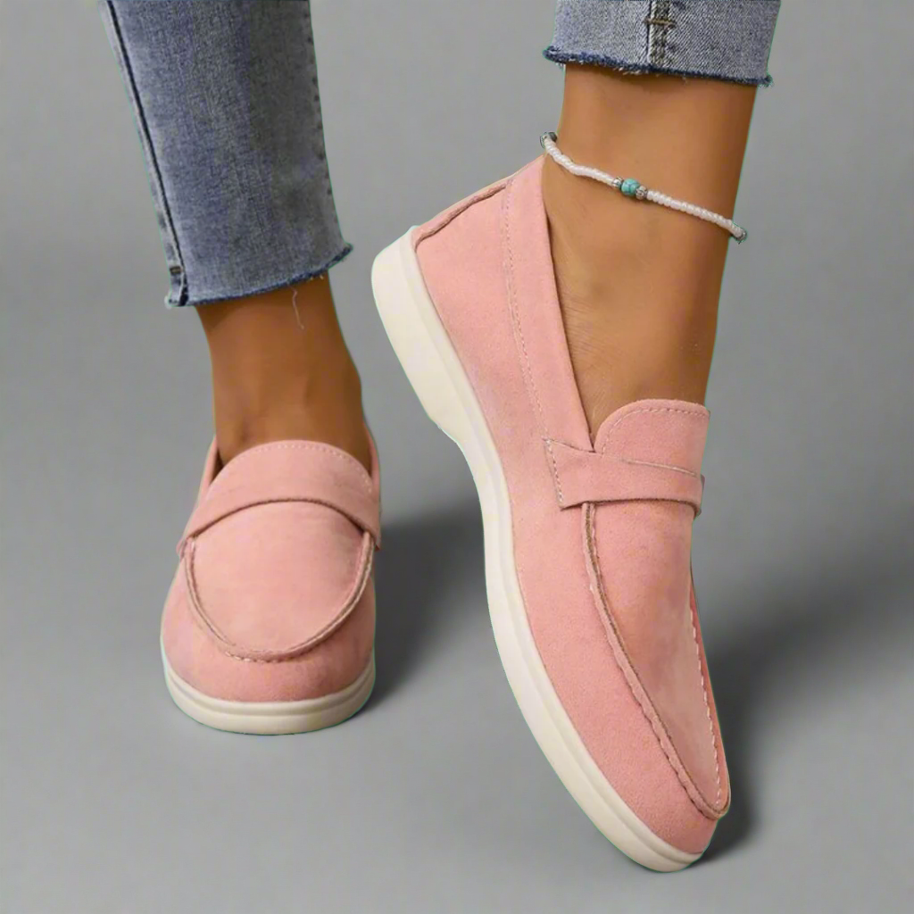 Mocasines para mujer de mezclilla