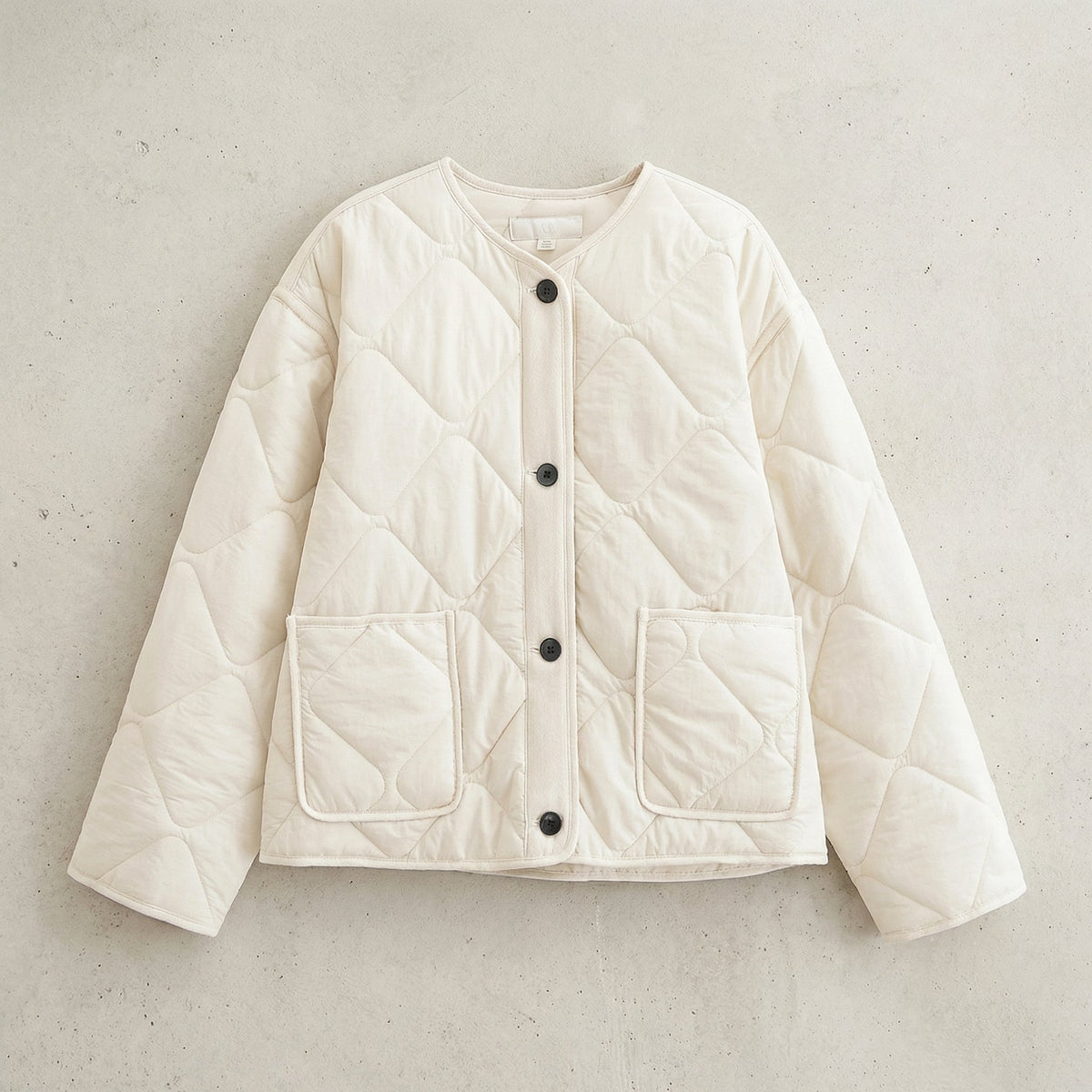 Women's Wool-Blend Knit Jacket Tailored Short Cut