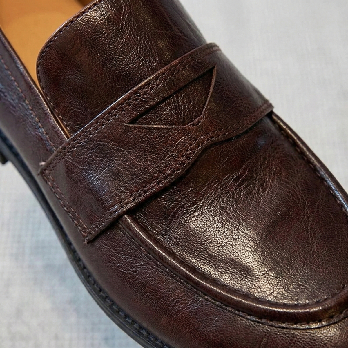 Women's Leather Loafers Classic Retro Soft Finish