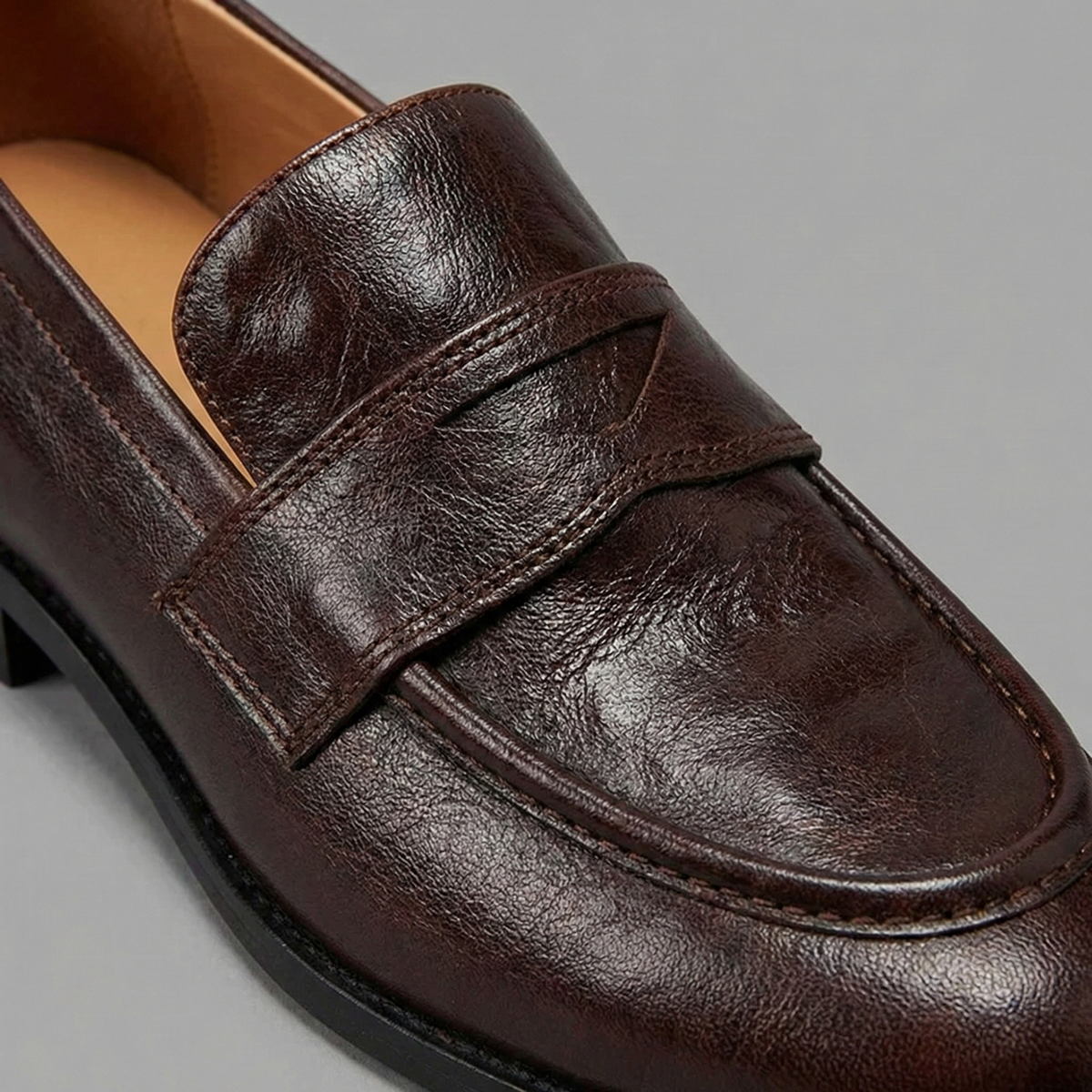Women's Leather Loafers Classic Retro Soft Finish