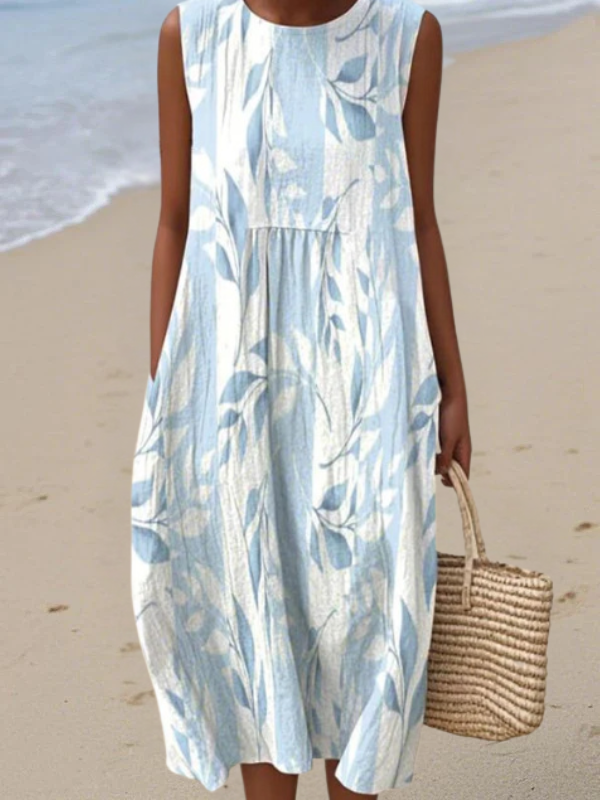 Joy | Vestido Midi con Hojas