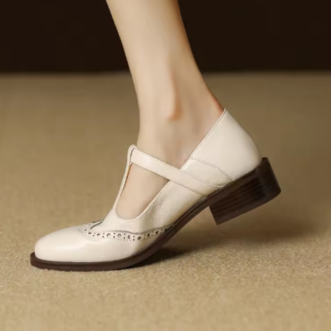 Chaussures Mary Jane pour femmes en cuir