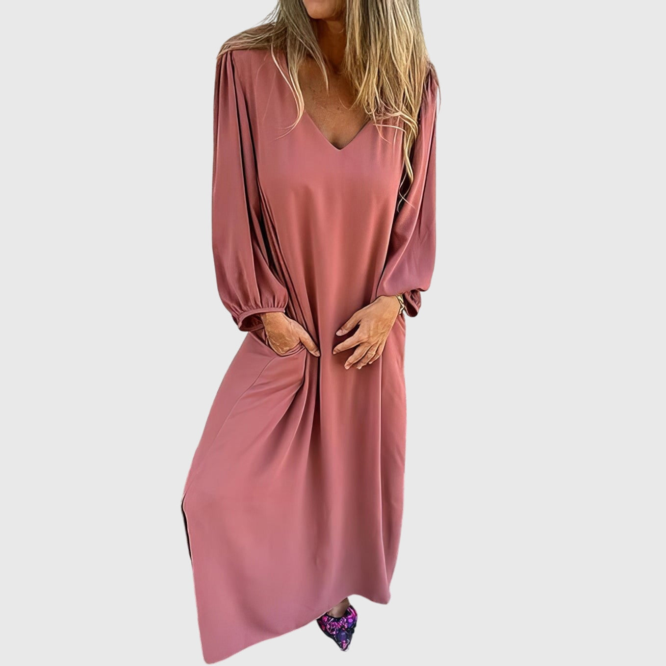 Women's Midi Dress side pockets