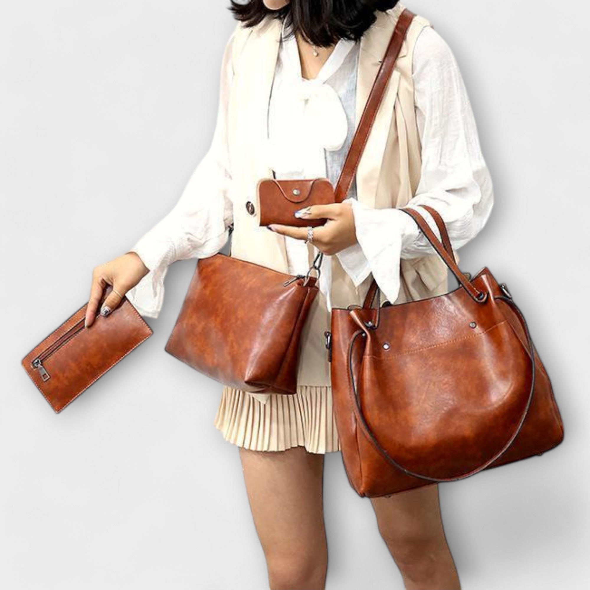Lily | 4-Piece Vintage Bag Set