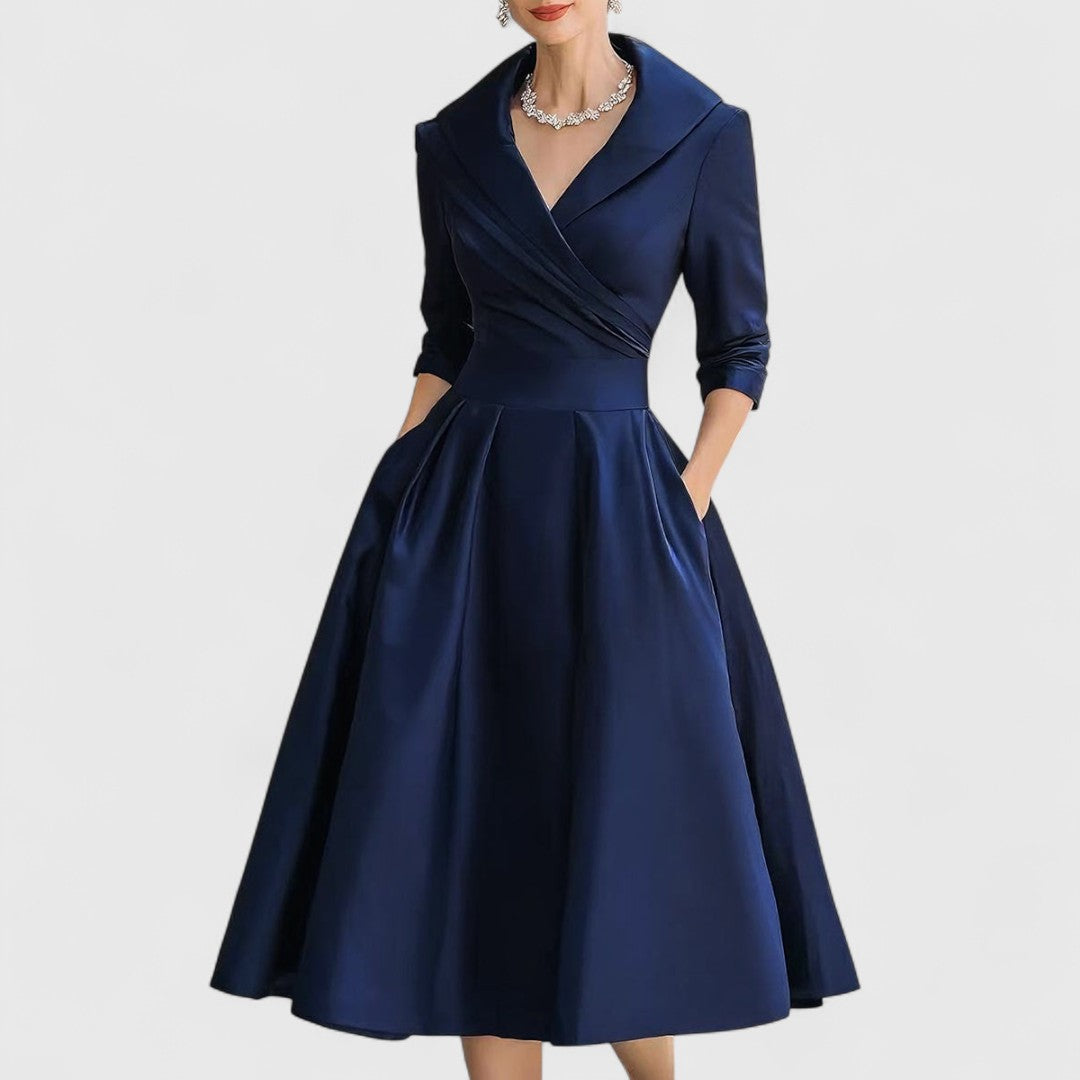 Women's Midi Dress V-neck