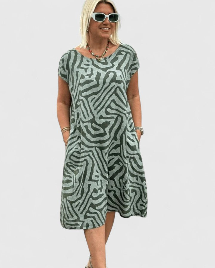 Women's Midi Dress A-line cut