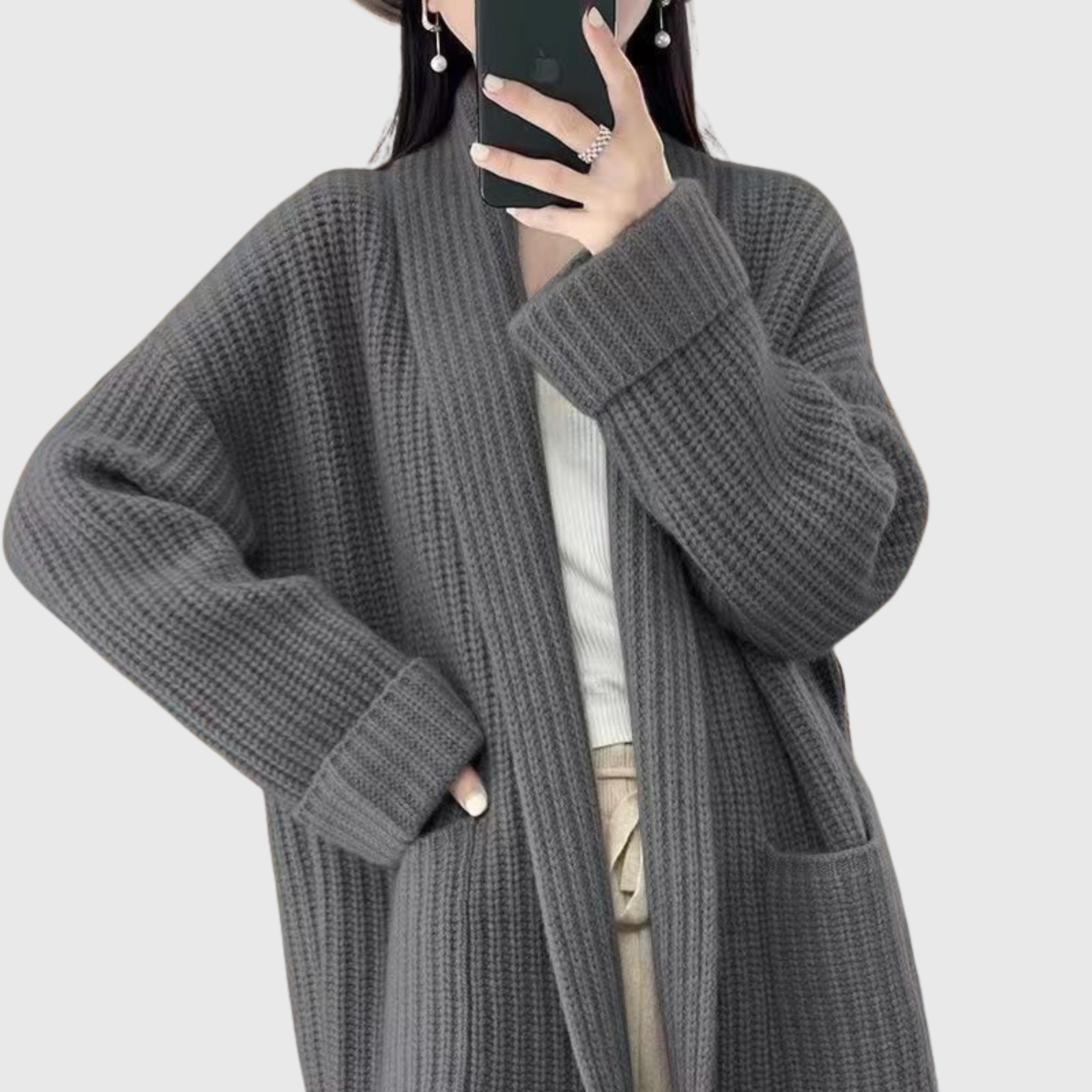 Ensemble blazer femme avec poches latérales