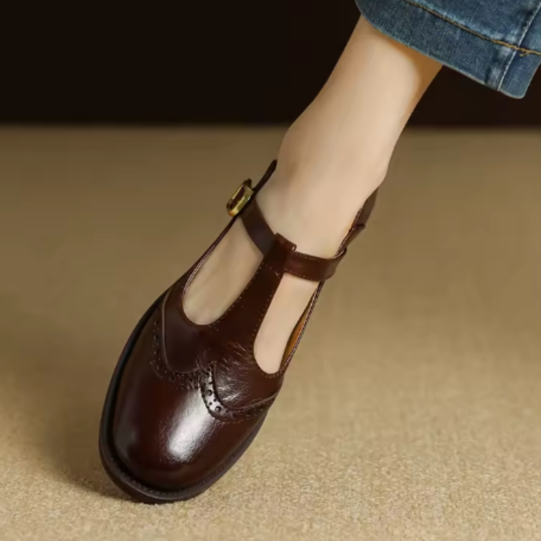 Chaussures Mary Jane pour femmes en cuir