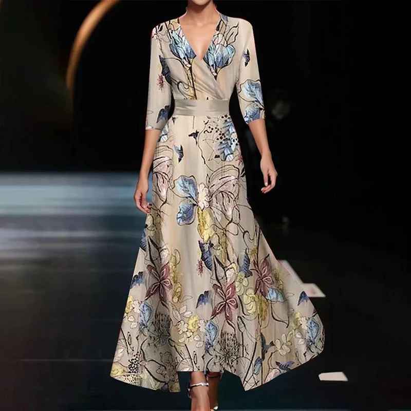 Women's Maxi Dress V-neck