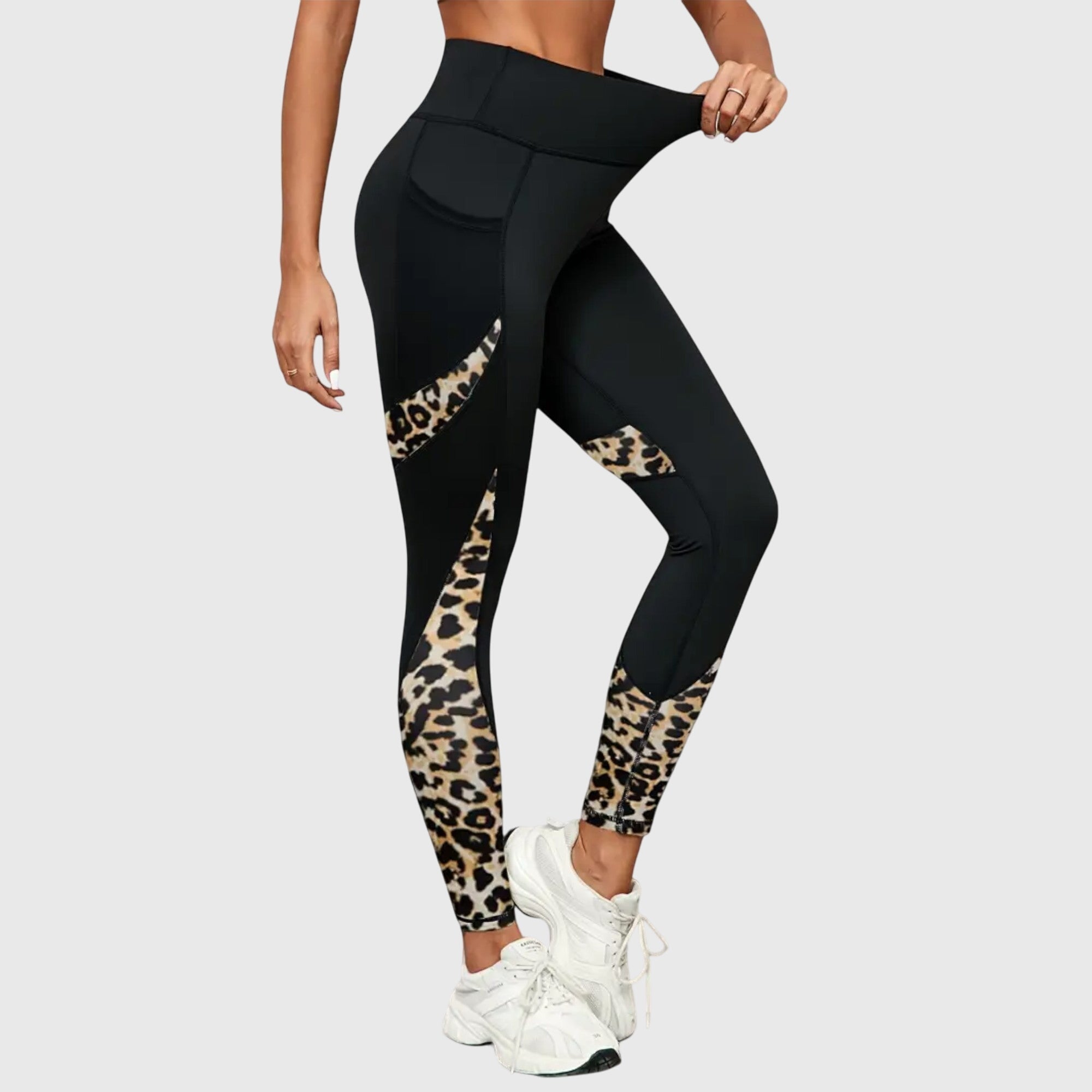 Pantaloni a gamba larga da donna con tasche laterali