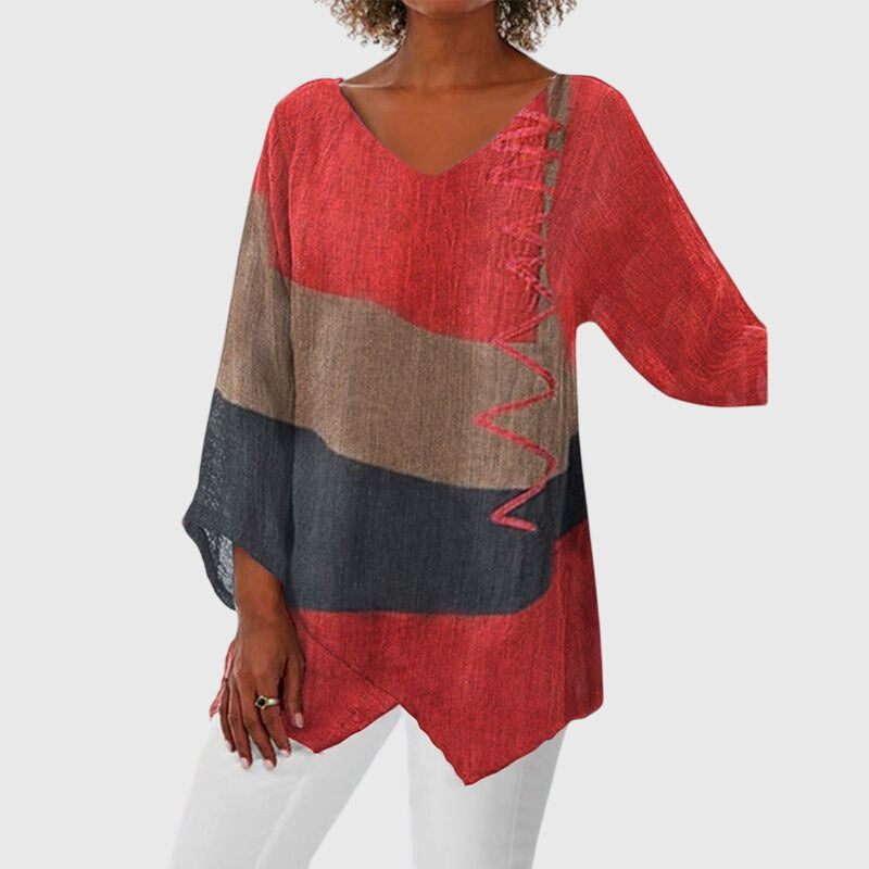 Vestido para mujer con escote en V