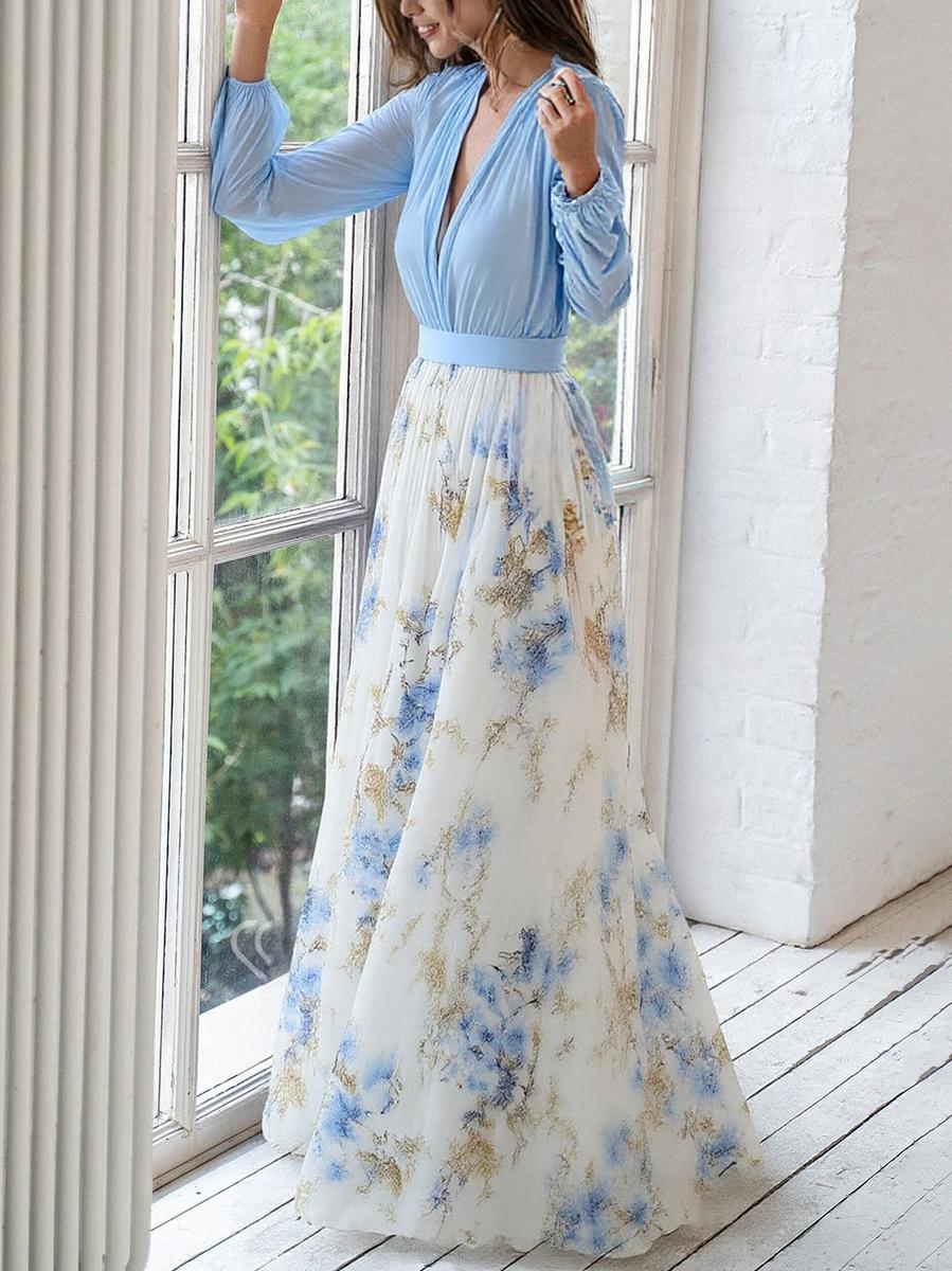 Abigail™ - Vestido Maxi con Estampado Floral Deslumbrante