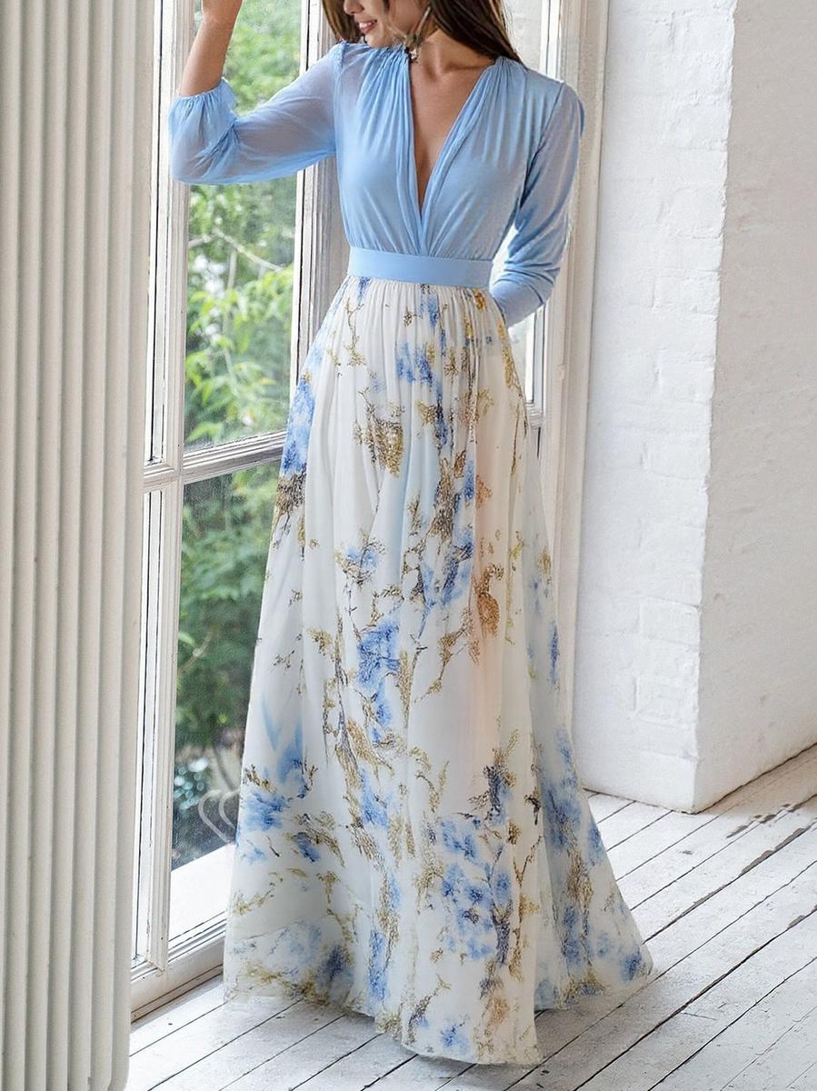 Abigail™ - Vestido Maxi con Estampado Floral Deslumbrante