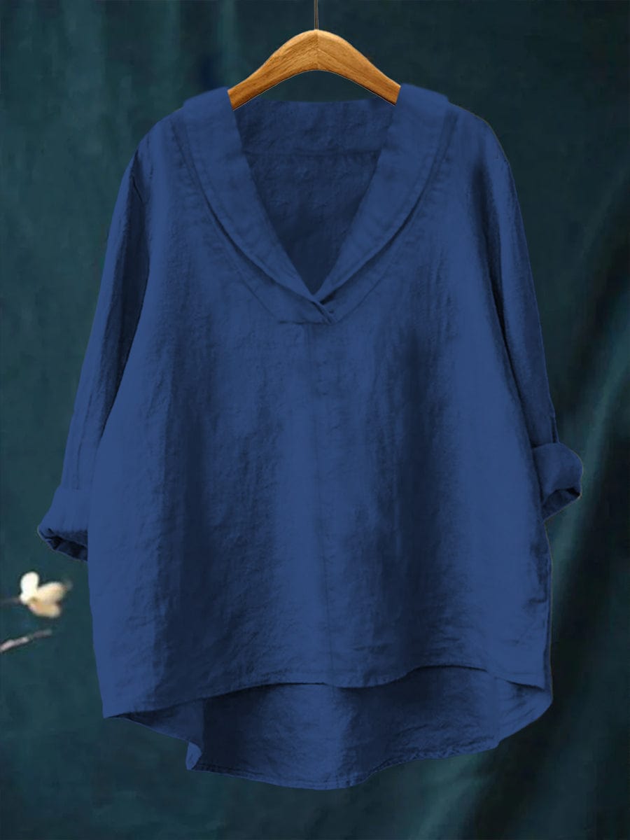 Blusa de mujer con escote en V