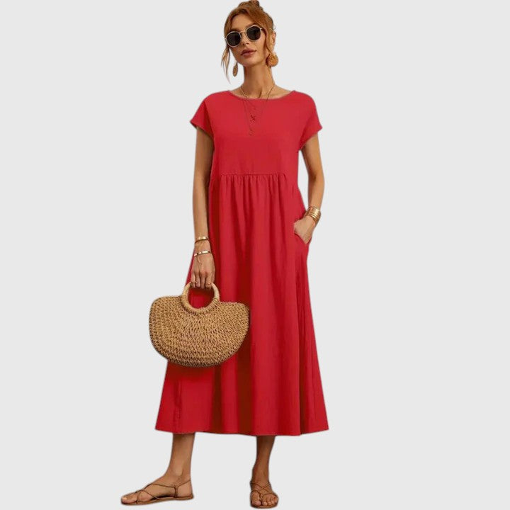 Women's Midi Dress side pockets