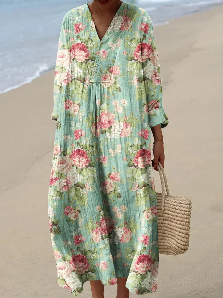 Robe d'été pour femme en coton