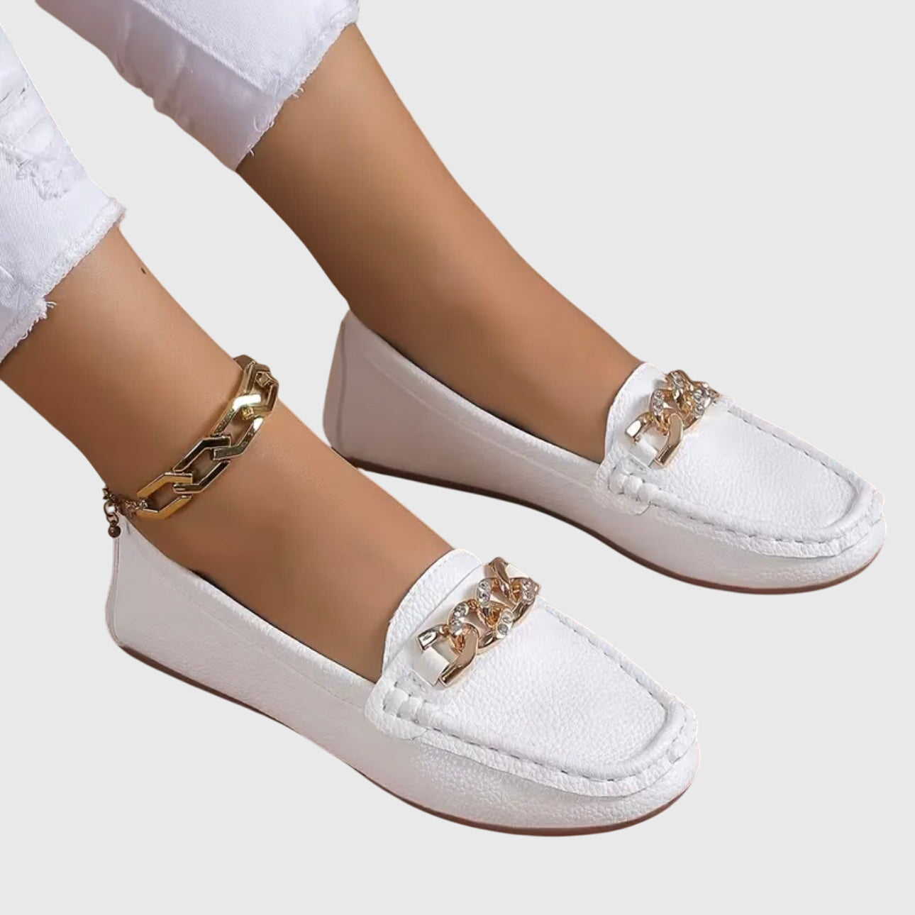 Mocasines para mujer con soporte ortopédico
