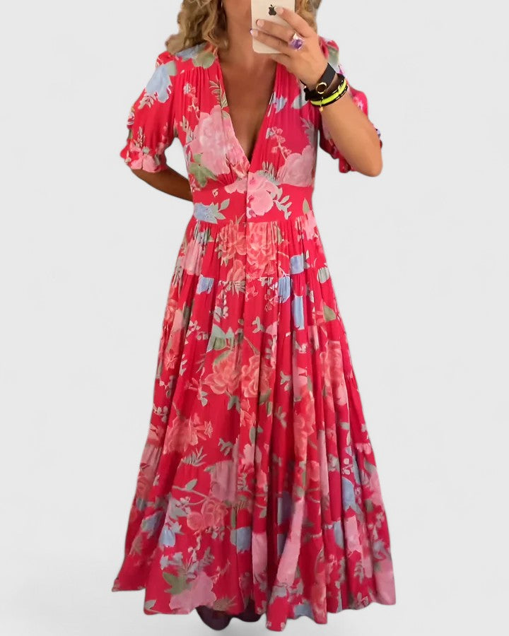 Women's Summer Dress V-neck