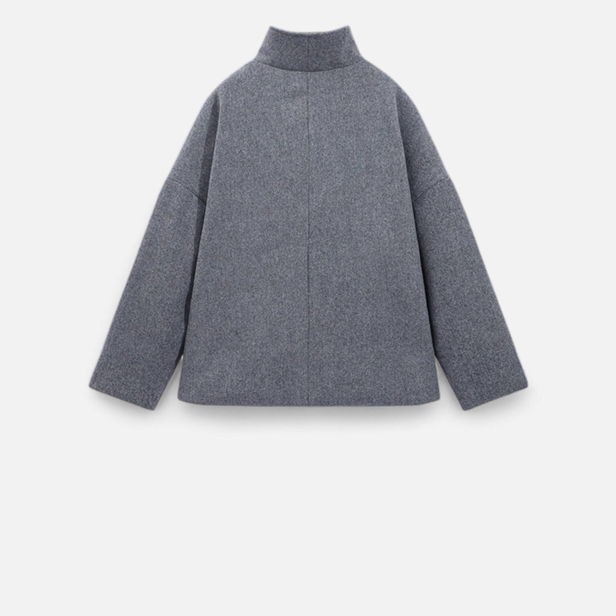 Women's Short Coat with High Collar