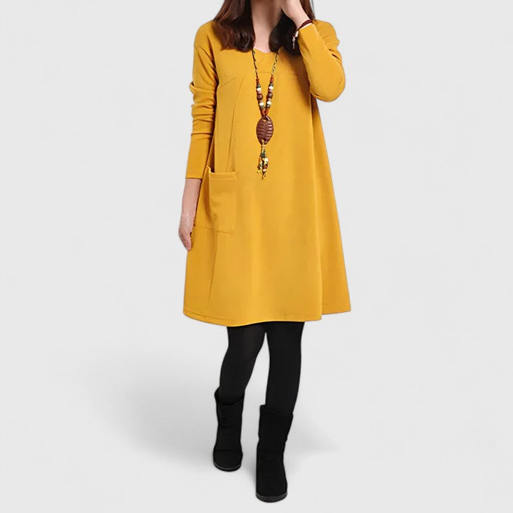 Vestido para mujer con bolsillos laterales