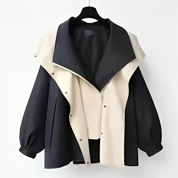 Women's Lightweight Rain Jacket Waterproof Flattering Cut