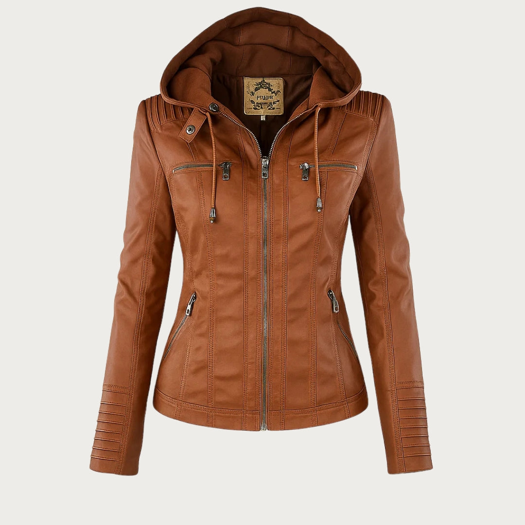 Robe en cuir pour femme