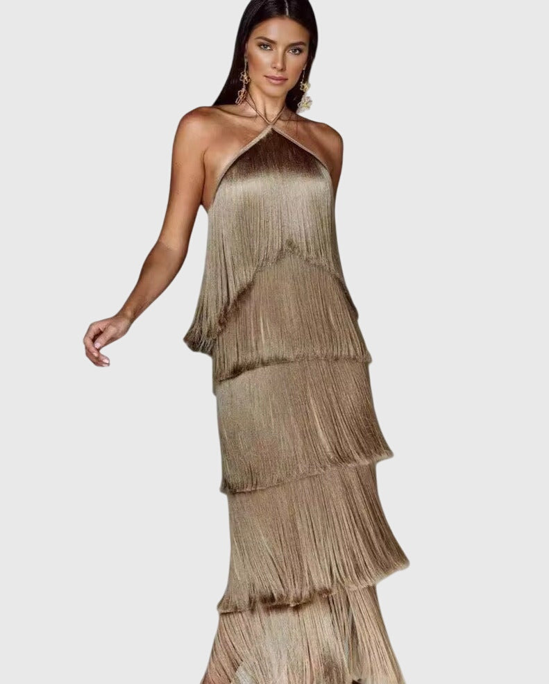 Women's Maxi Dress halter neck