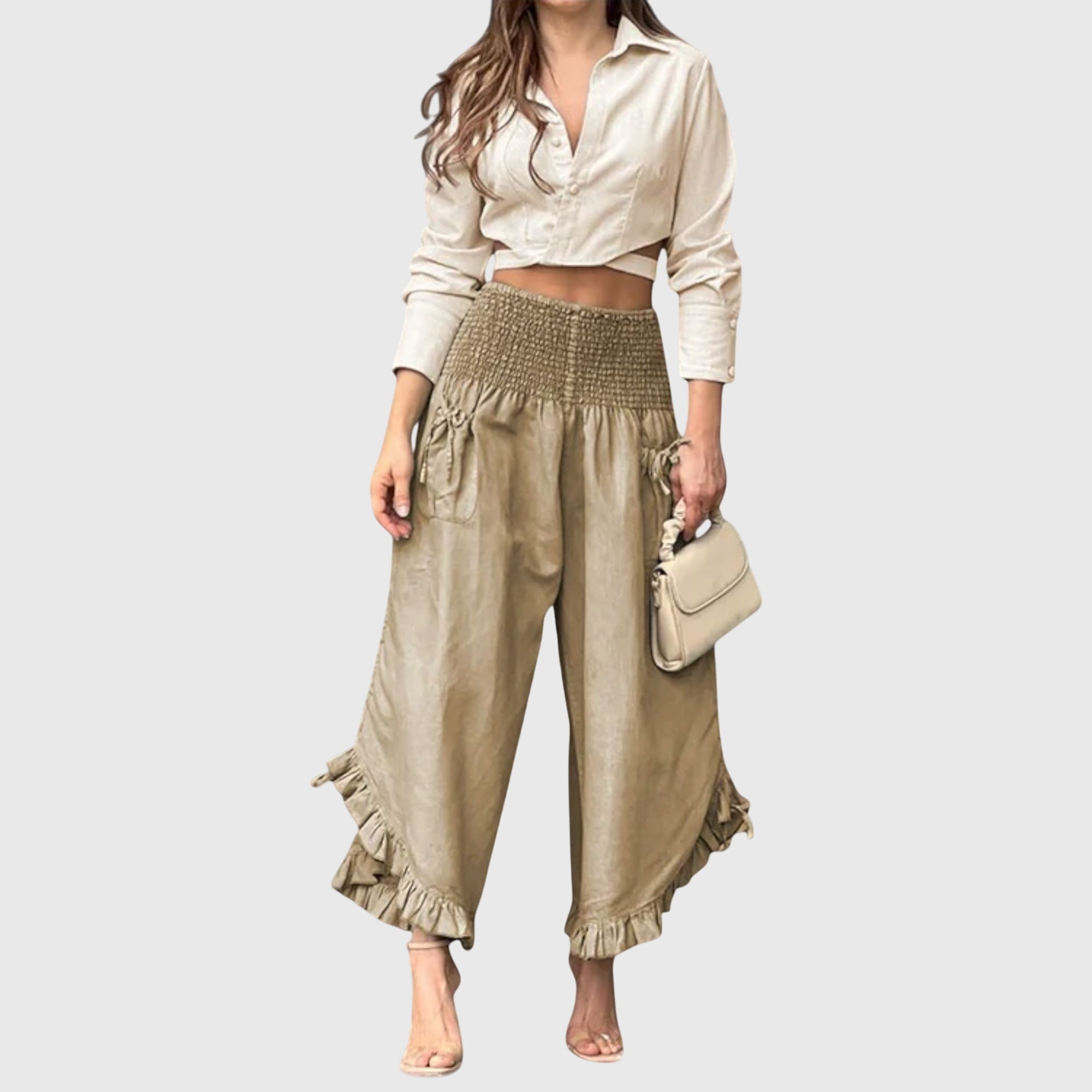 Pantaloni a gamba larga da donna