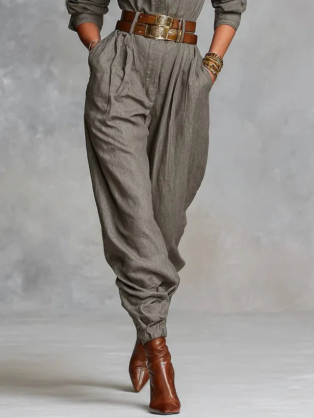 Women's Jumpsuit Linen-Cotton Blend