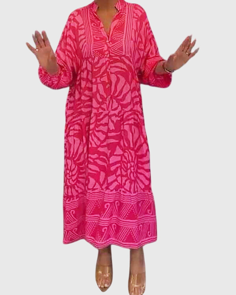 Women's Midi Dress V-neck