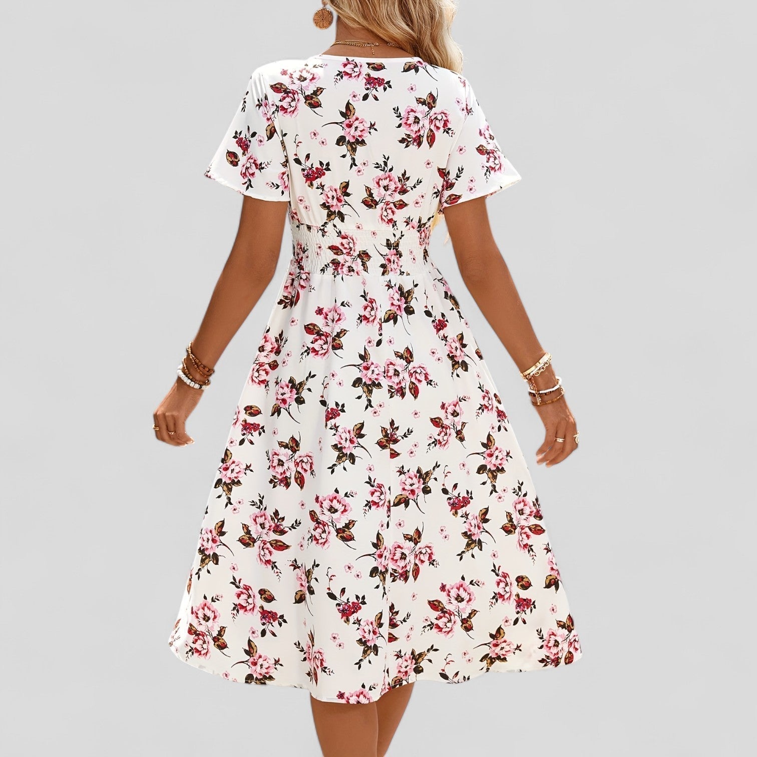 Women's Midi Dress V-neck