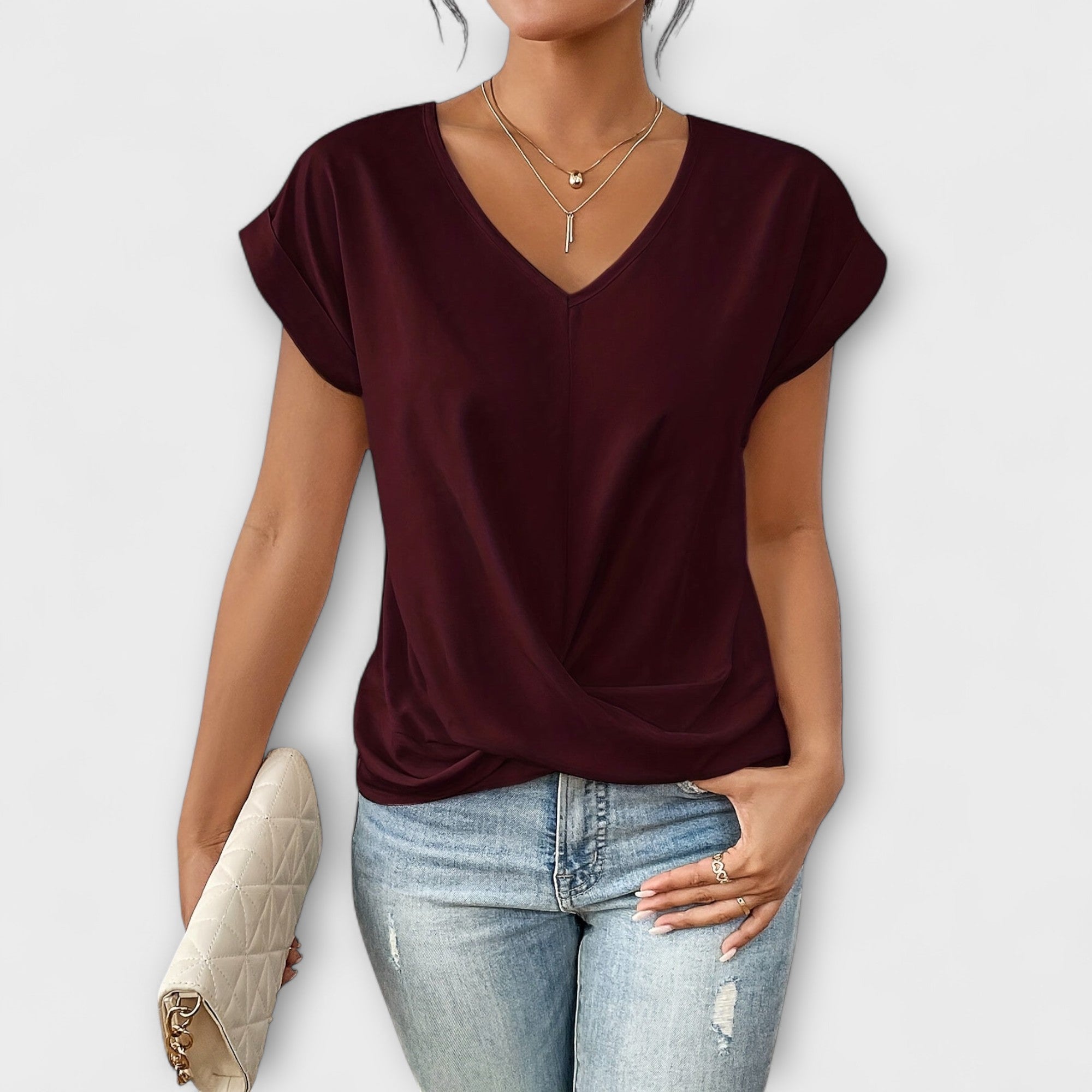 Vestito da donna con scollo a V