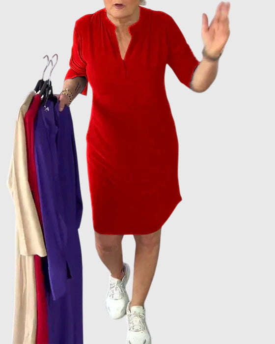 Women's Dress V-neck