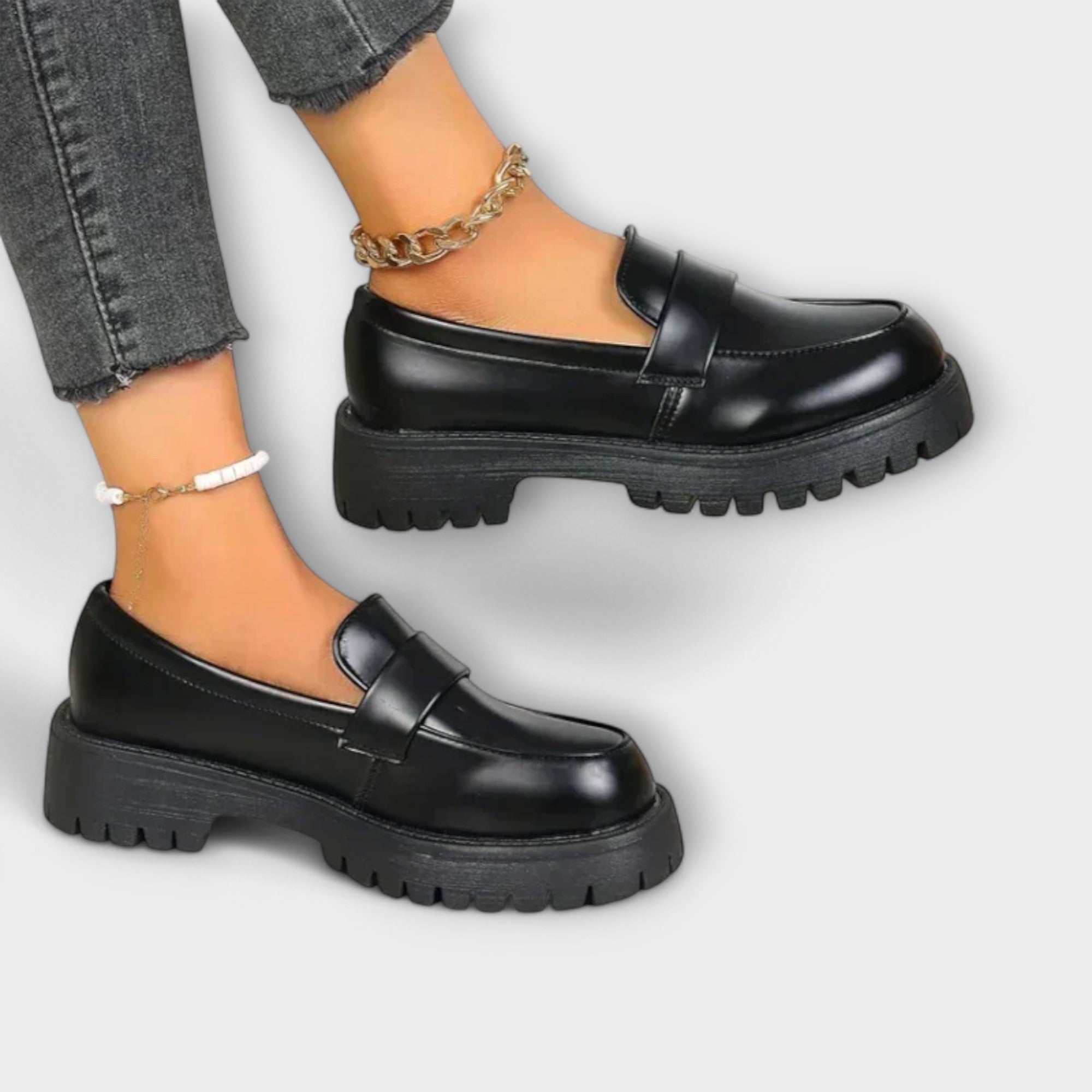 Mocasines para mujer con soporte ortopédico