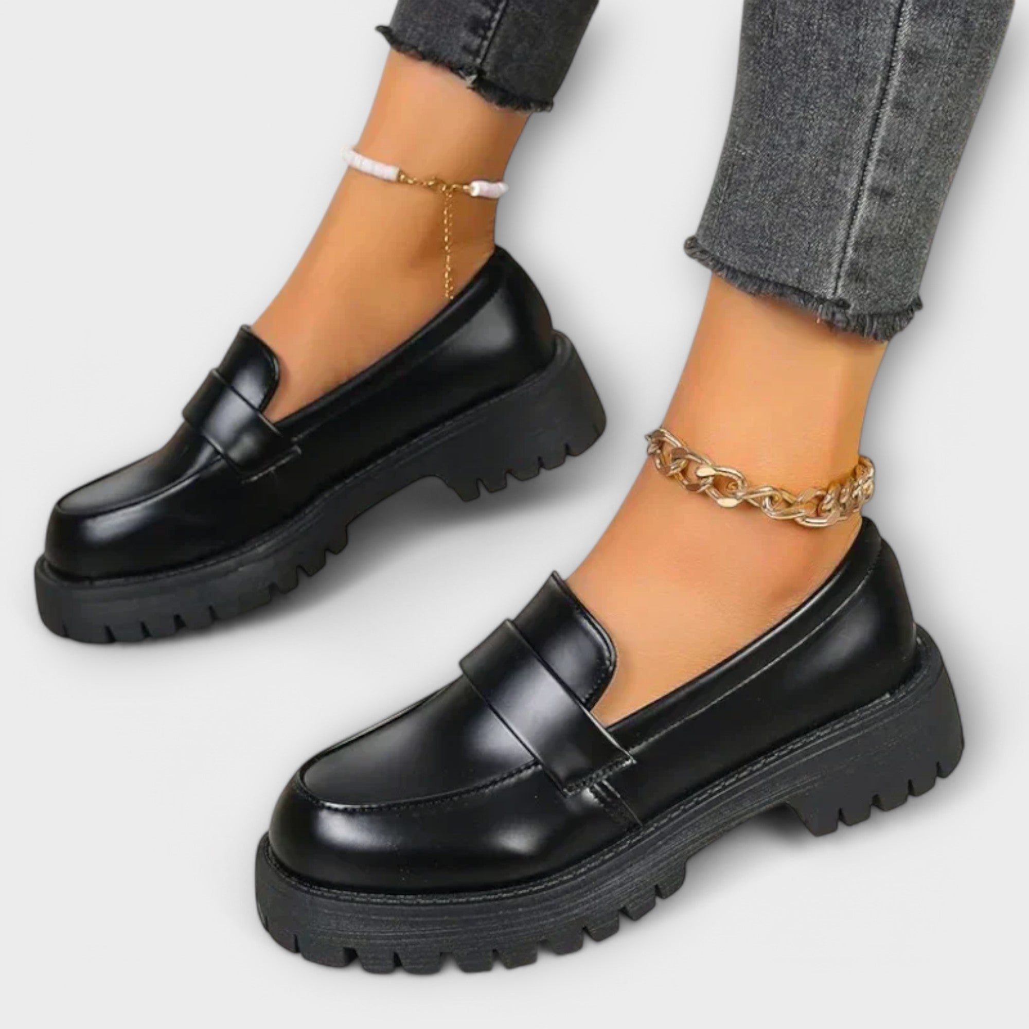 Mocasines para mujer con soporte ortopédico