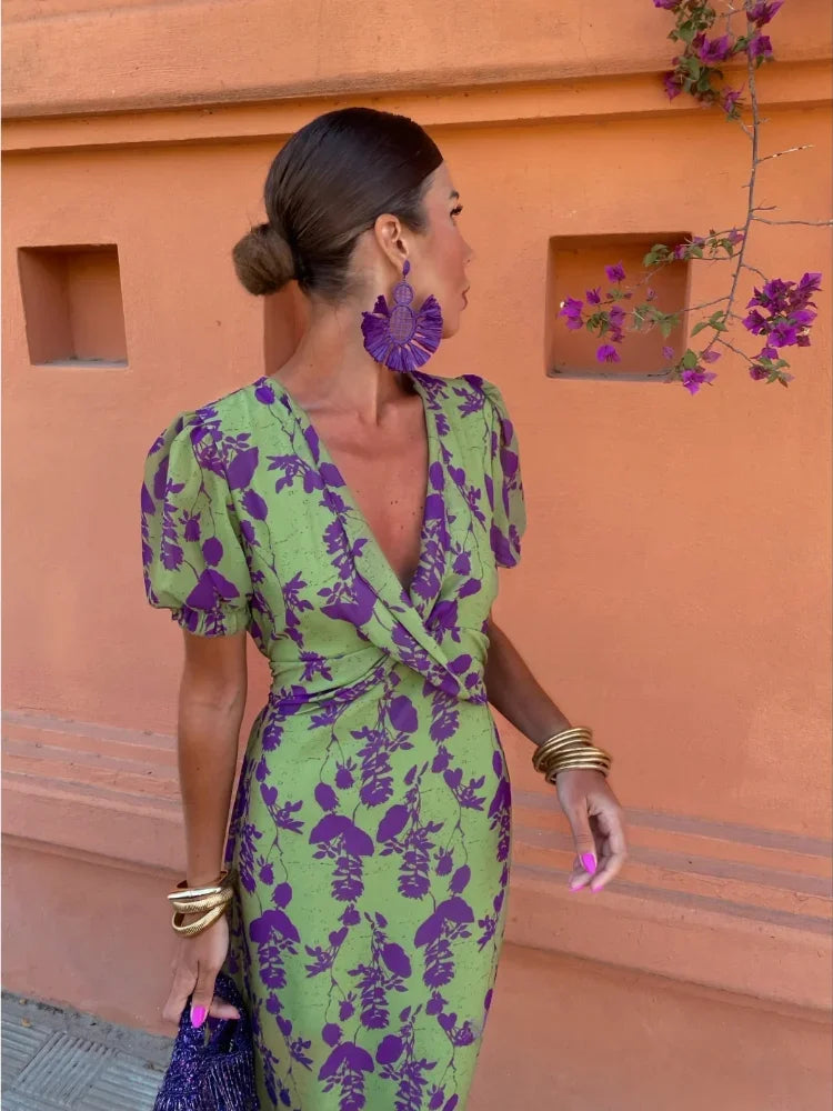 Women's Dress V-neck