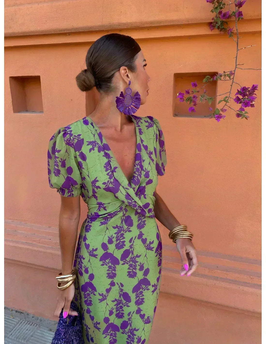Women's Dress V-neck