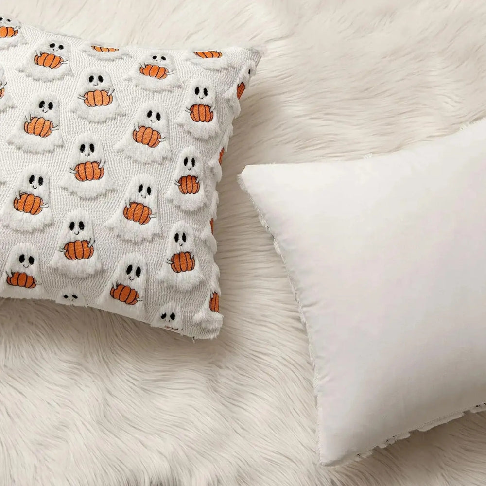 Plush Pumpkin Cushion Cover Halloween Home Decor