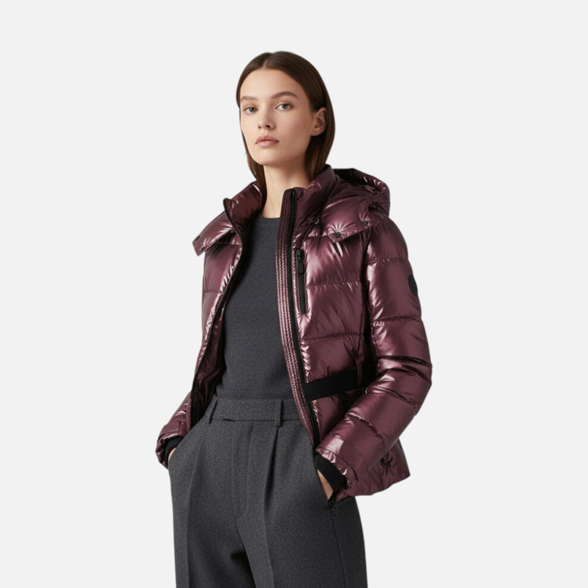 Chaqueta de esquí entallada para mujer, técnica, elegante y de alto rendimiento invernal
