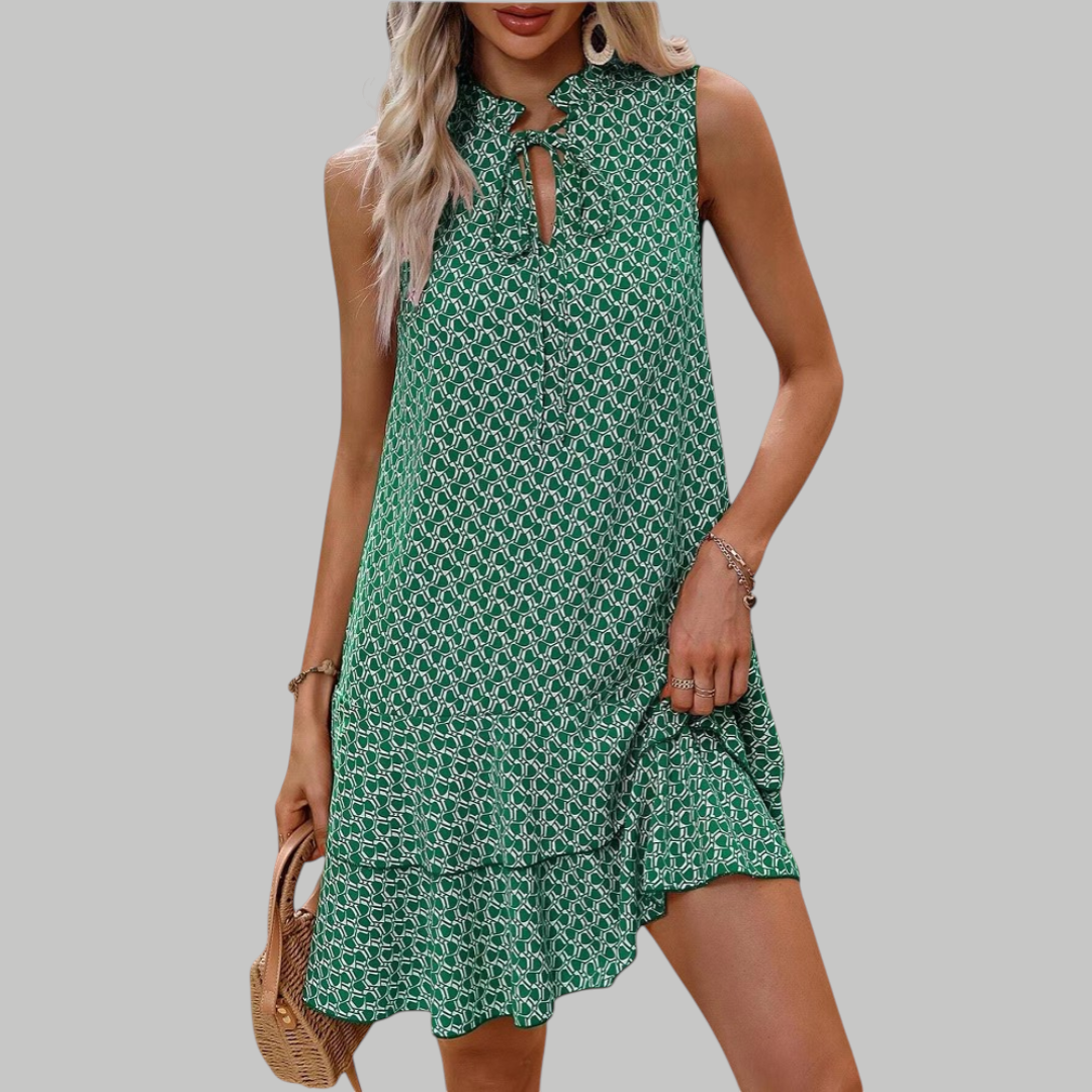 NAOMI™ – Vestido midi bohemio estampado con tirantes