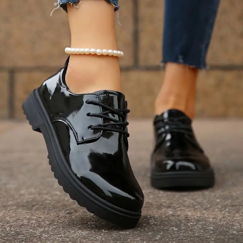 Chaussures Oxford en cuir pour femmes