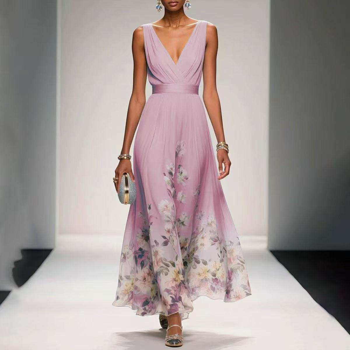 Robe d'invitée de mariage pour femme