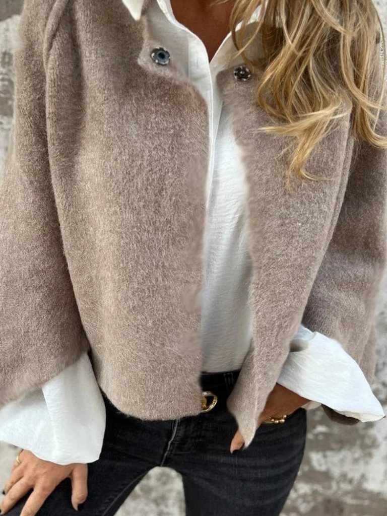 Women's Cardigan Cashmere wrap front