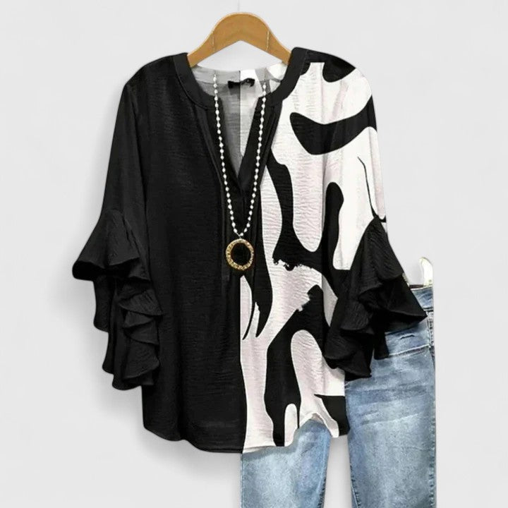 Blusa para mujer con estampado floral