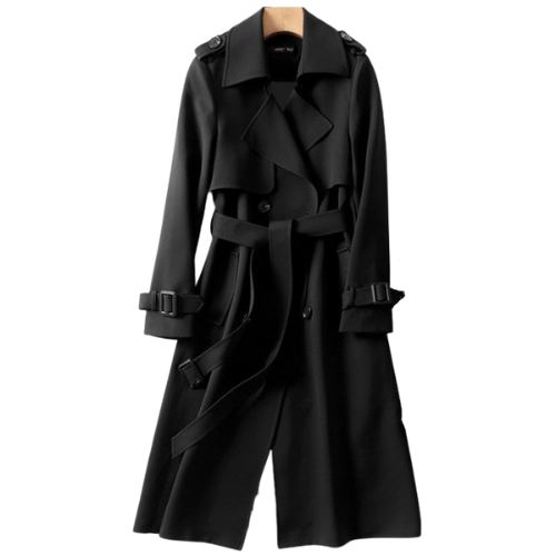 Women's Trench Coat Vintage-Inspired Statement Details