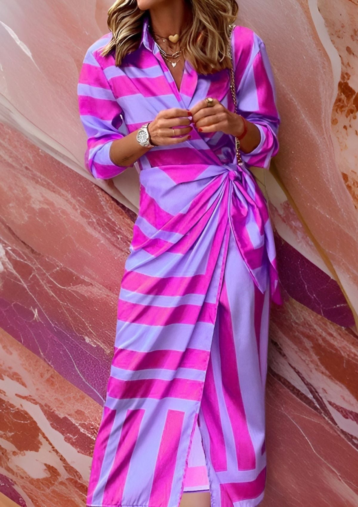 Women's Shirt Dress wrap front